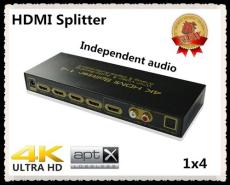 厂家直销 hdmi视频分配器1x4 1.4V 音频分离