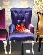 河北廊坊西餐厅欧式座椅 咖啡厅单人沙发椅