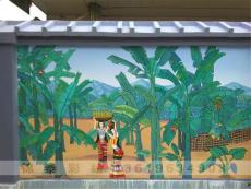 云南民族文化墙体彩绘壮族苗族彝族傣族墙体