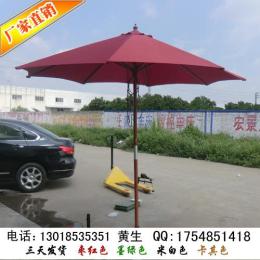 2.7M木伞3米环保拉绳木伞 厂家直销深圳木伞