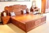 缅甸花梨大床十全十美大床日照红木家具市场