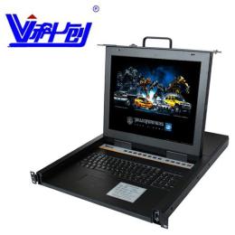 科創KC-5708M 17寸LCD控制臺KVM切換器LED液